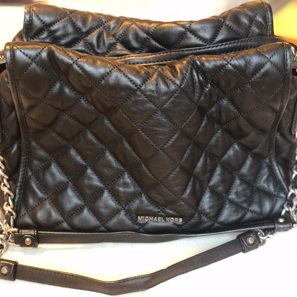 Quilted Micheal Kors leather handbag, large